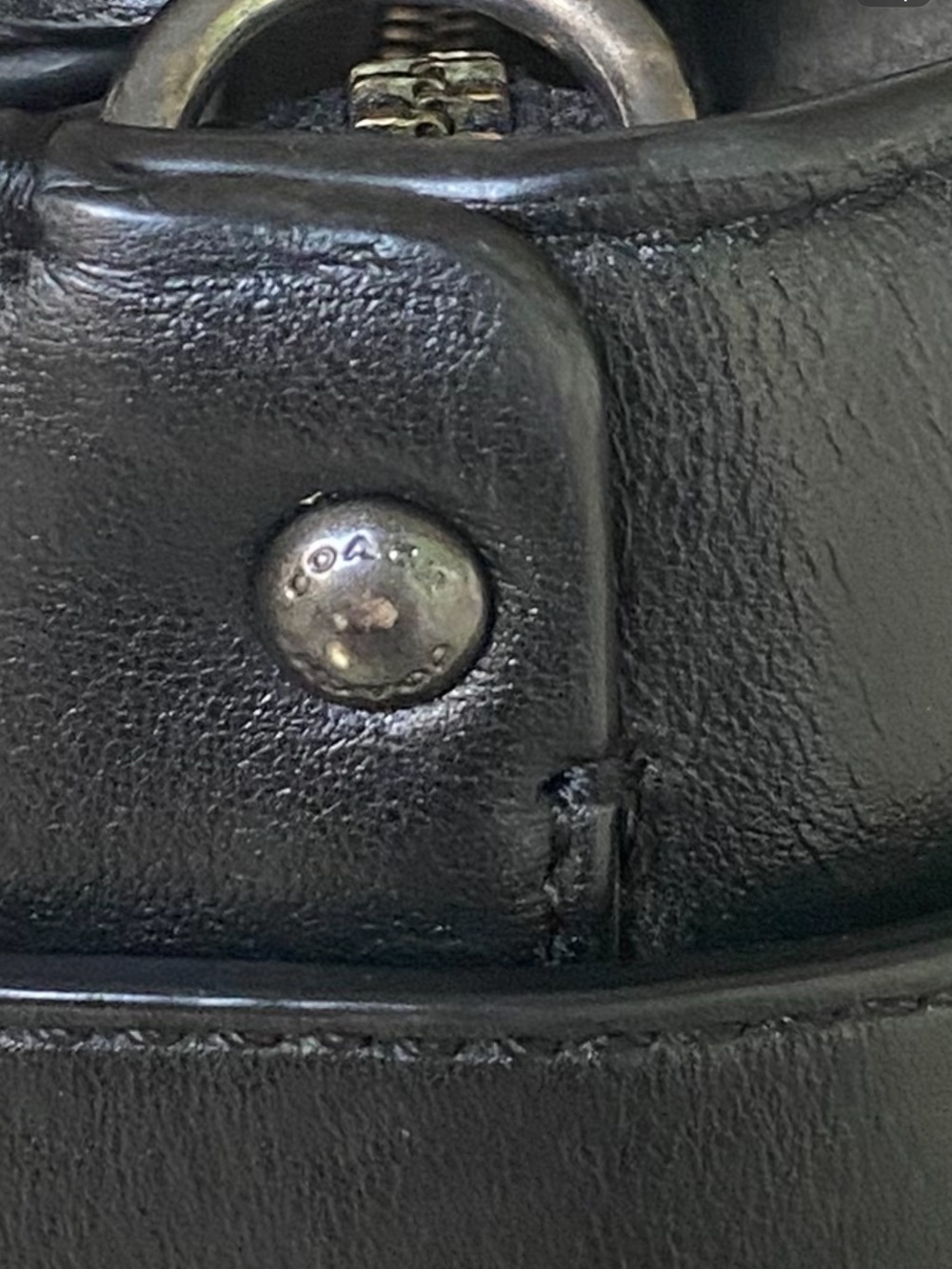 Coach Floral Appliqué Carryall 25 Satchel Black F59450 HTF - Picture 13 of 16